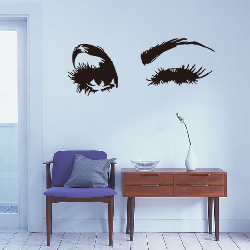 Eyes Wall Decals Removable Art Sticker Home Decoration Black
